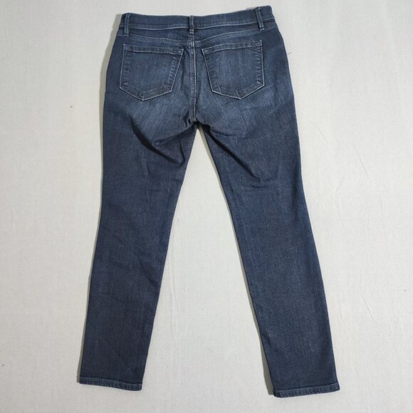 LOFT Ann Taylor Jeans women's size 28(30)/6 P indigo blue colour Modern Skinny - Picture 3 of 14